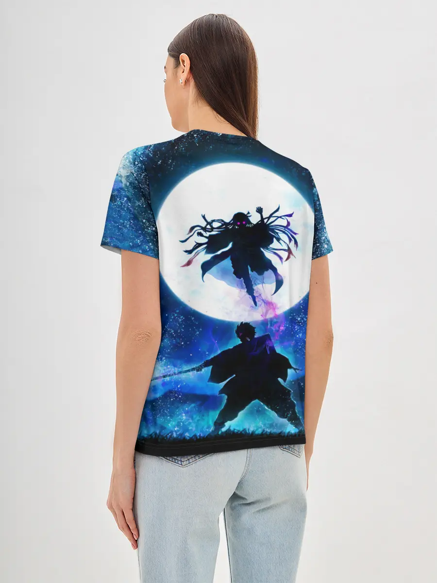 Женская базовая футболка / Клинок рассекающий демонов