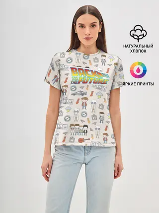 Женская базовая футболка / Back to the future_5