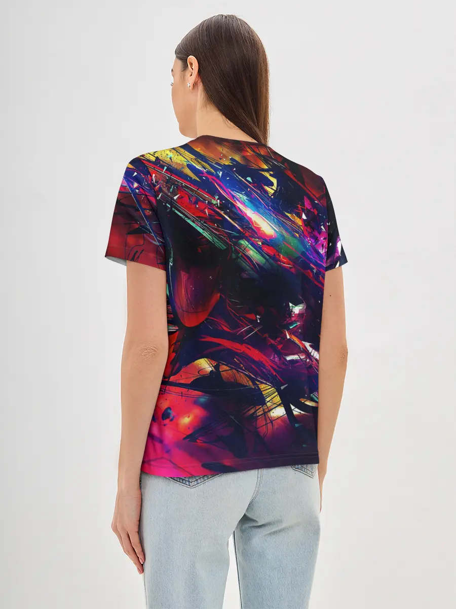 Женская базовая футболка / DIGITAL STRIPES