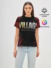 Женская базовая футболка / Resident Evil Village логотип
