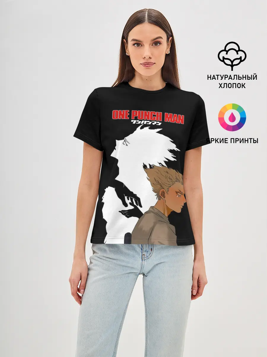 Женская базовая футболка / Слеза Гароу One Punch-Man