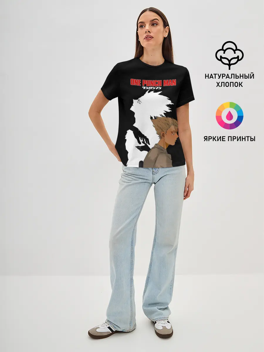 Женская базовая футболка / Слеза Гароу One Punch-Man