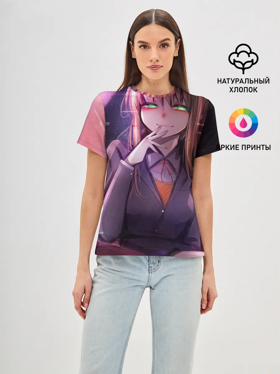 Женская базовая футболка / Monika Doki Doki