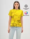 Женская базовая футболка / YELLOW ABSTRACT