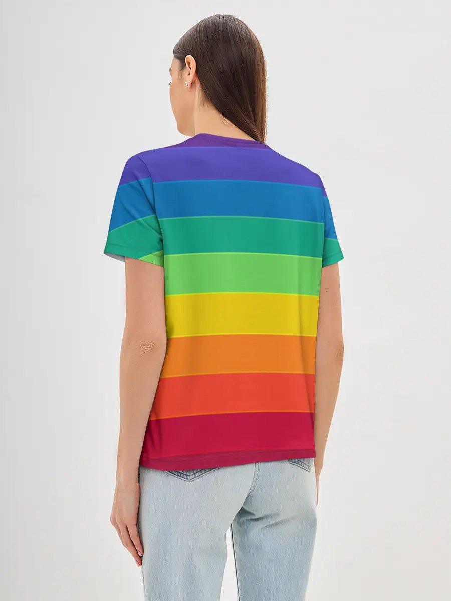 Женская базовая футболка / Радуга | Rainbow