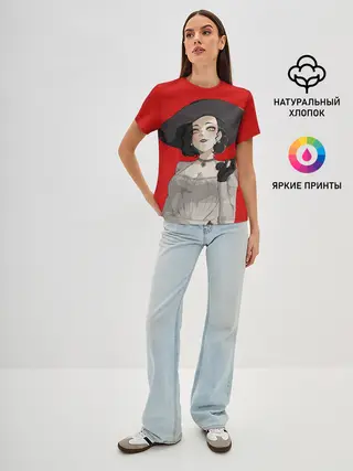 Женская базовая футболка / Residen Evil Вампирша village