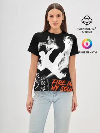 Женская базовая футболка / Пламенный отряд
