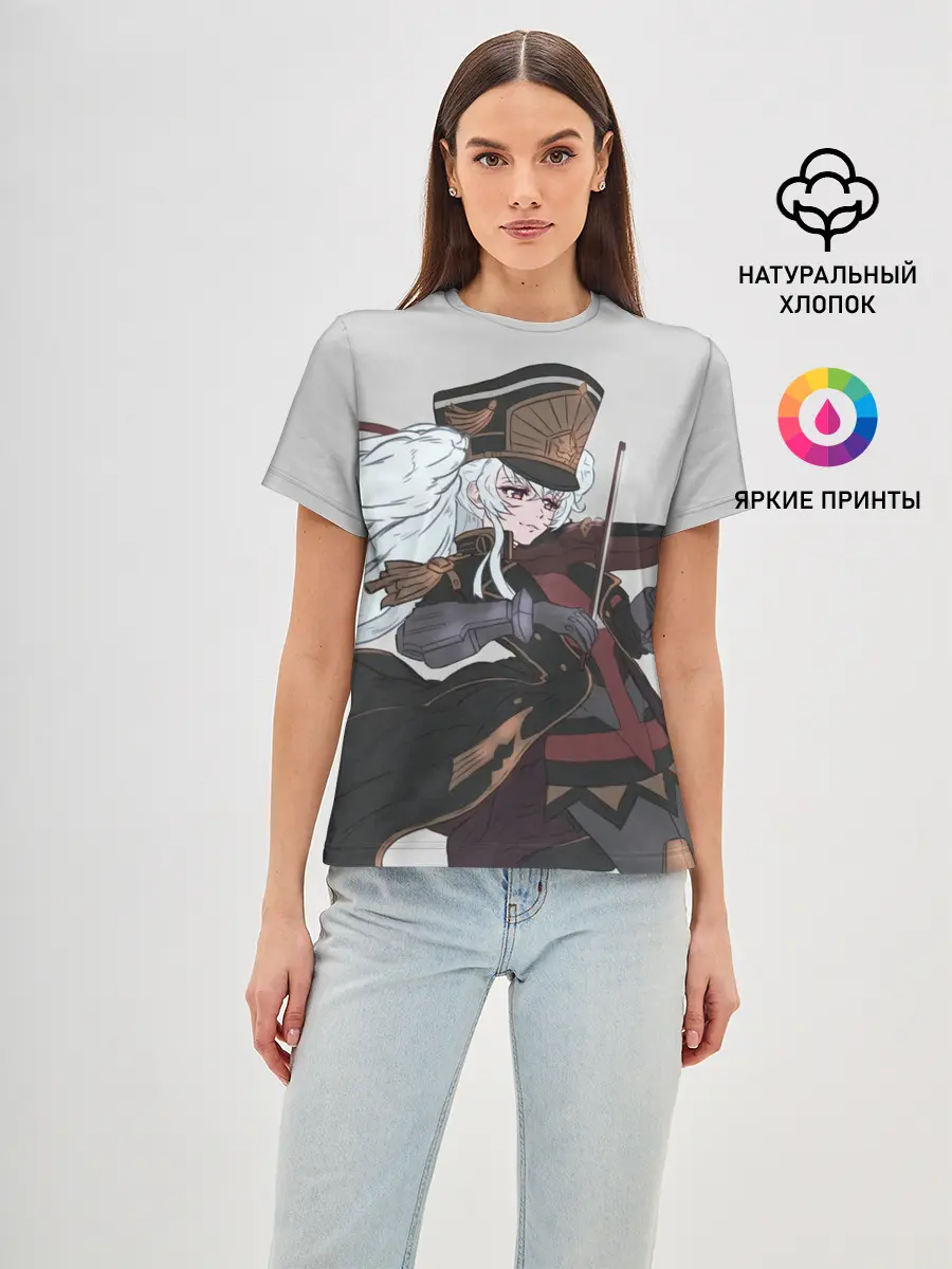 Женская базовая футболка / Альтаир со скрипкой