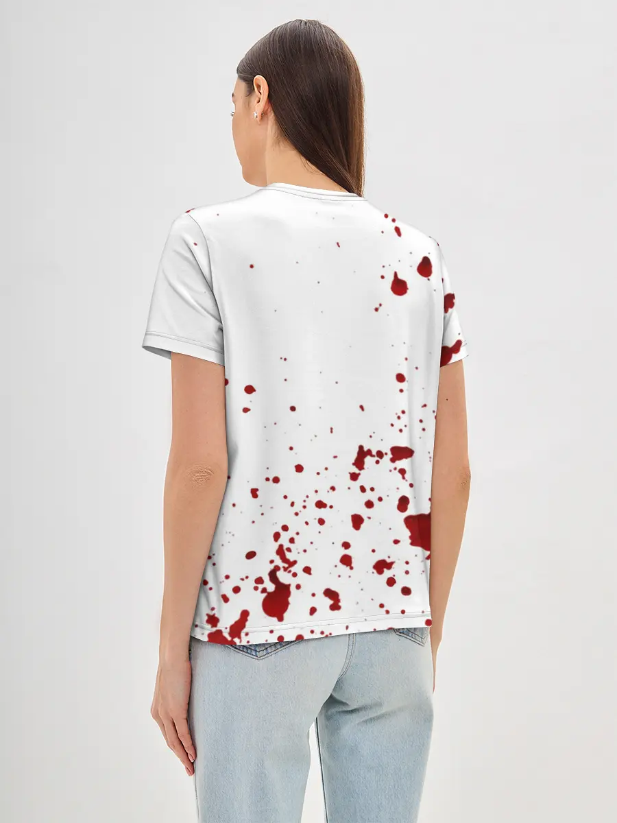 Женская базовая футболка / Кетчуп Разбрызгался