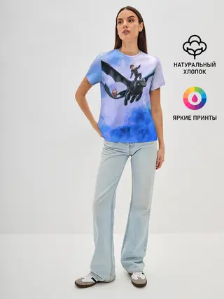 Женская базовая футболка / Night Fury