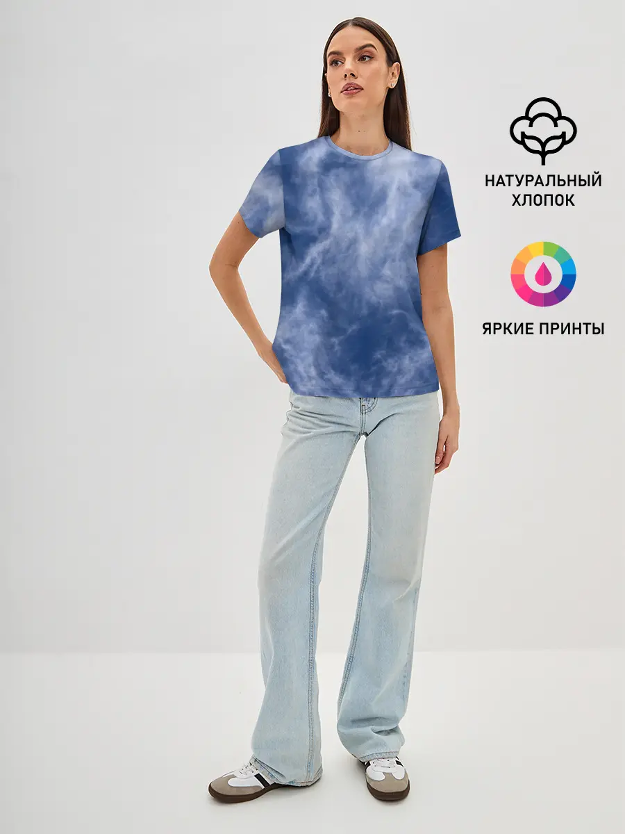 Женская базовая футболка / Облака в небе