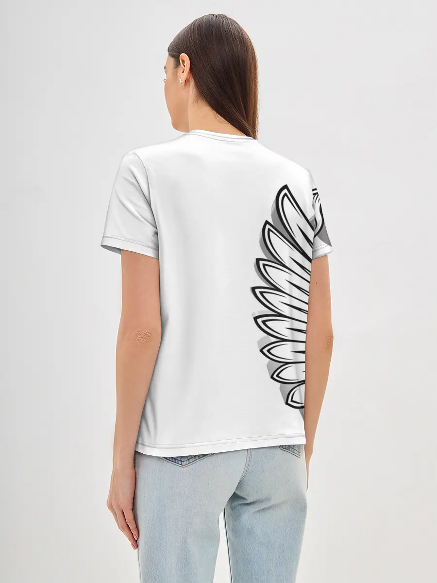 Женская базовая футболка / Russia | MSKSide 3D Logo