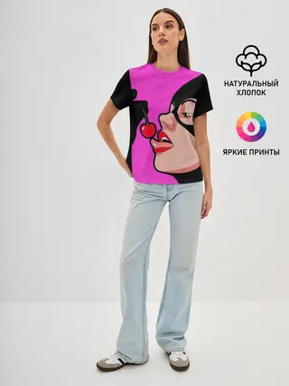 Женская базовая футболка / Catwoman