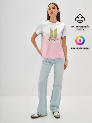 Женская базовая футболка / BTS