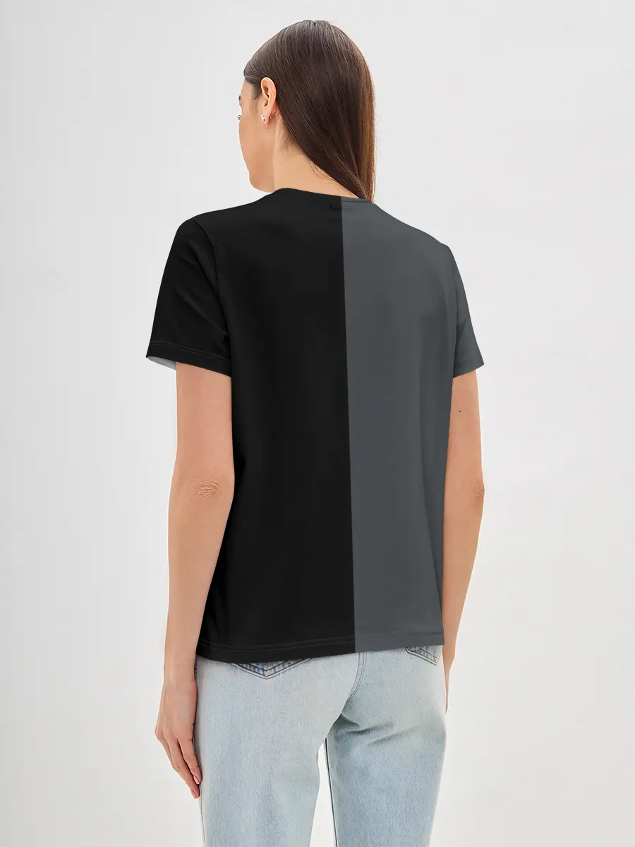 Женская базовая футболка / KUROKUMA x MONOKUMA