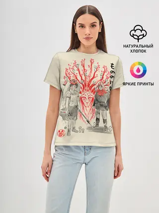 Женская базовая футболка / Принцесса Мононоке