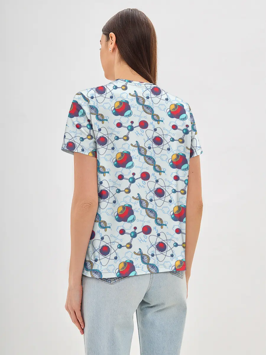 Женская базовая футболка / Science art