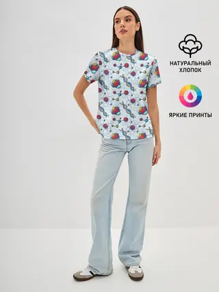 Женская базовая футболка / Science art