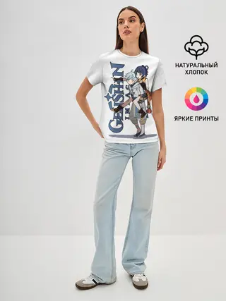 Женская базовая футболка / ЧУН ЮНЬ И СЯН ЛИН