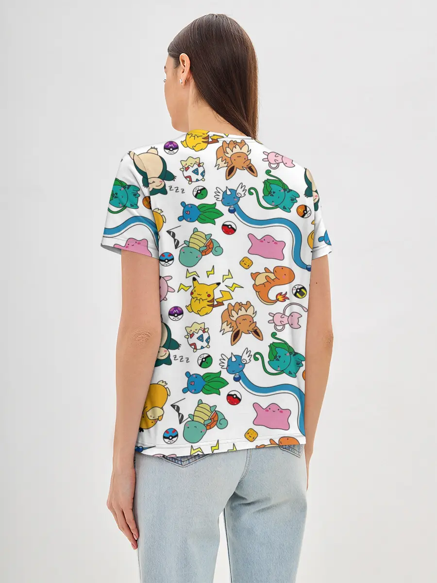 Женская базовая футболка / ПОКЕМОНЫ