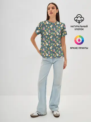 Женская базовая футболка / С Новым Годом