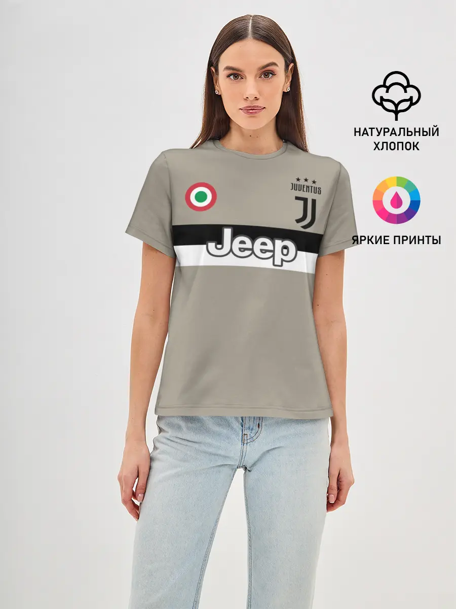 Женская базовая футболка / Гостевая форма Роналду Ювентус