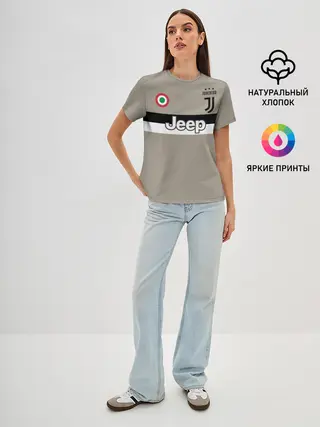 Женская базовая футболка / Гостевая форма Роналду Ювентус