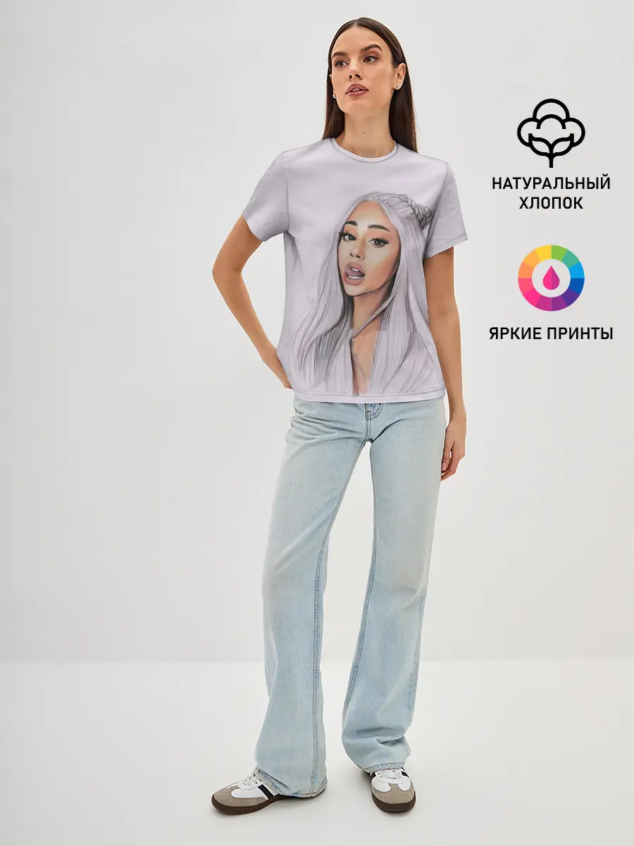 Женская базовая футболка / Ariana Grande