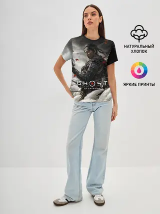 Женская базовая футболка / Ghost of Tsushima