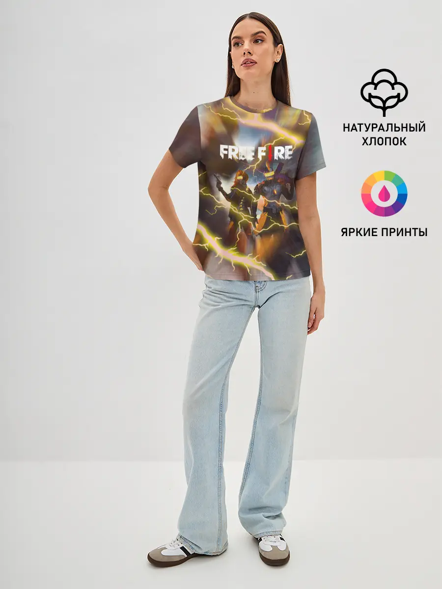 Женская базовая футболка / FREEFIRE | ФРИФАЕР