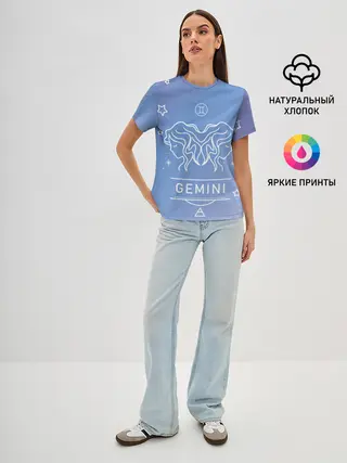 Женская базовая футболка / Знак Близнецы
