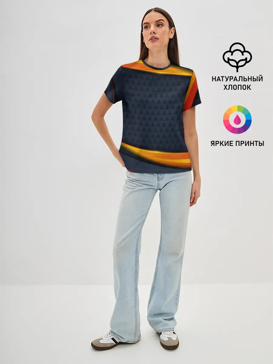 Женская базовая футболка / Sport Dark style