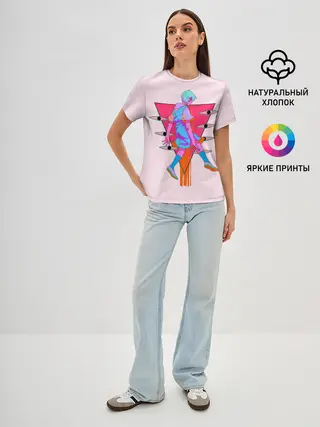 Женская базовая футболка / Евангилион