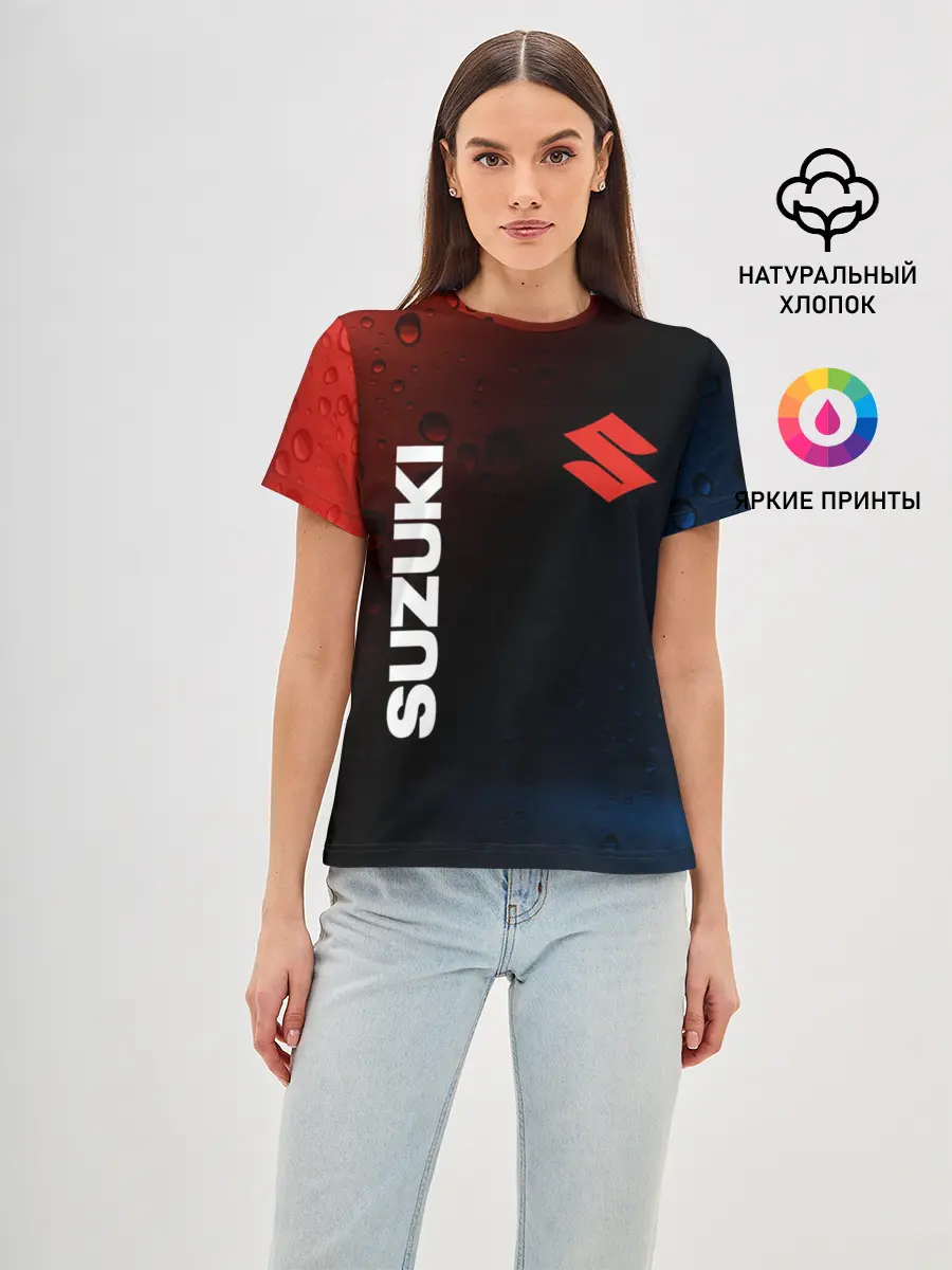 Женская базовая футболка / SUZUKI / Сузуки
