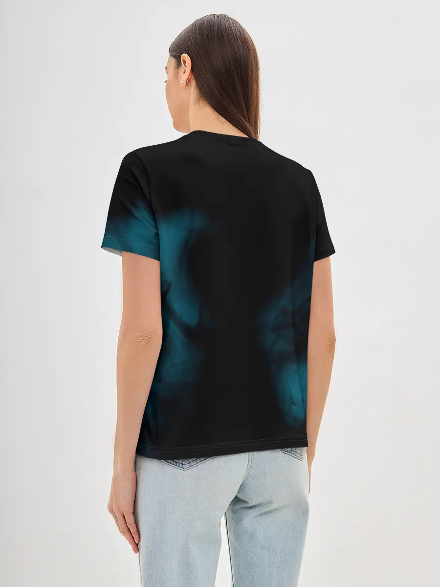 Женская базовая футболка / Не волнуйся, будь Хэппи