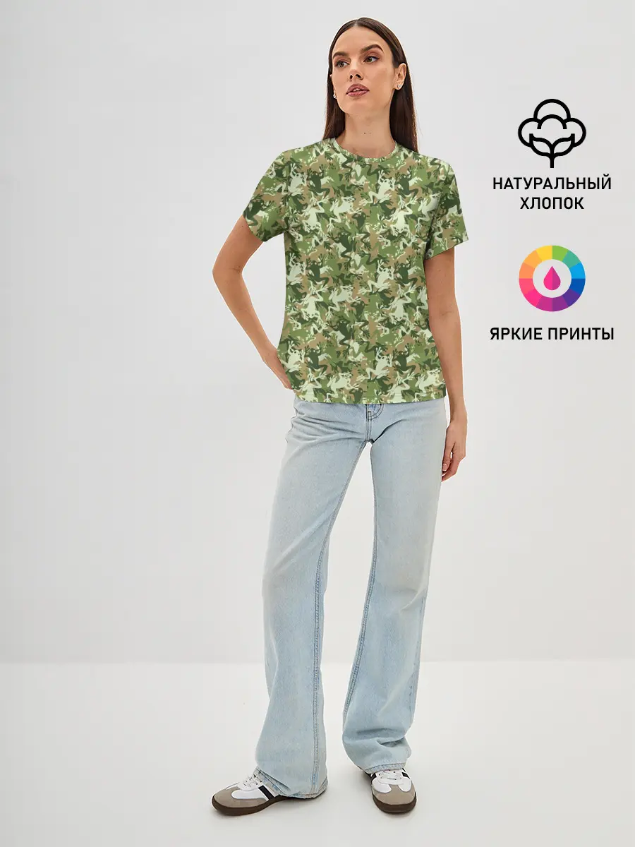 Женская базовая футболка / Лягушки