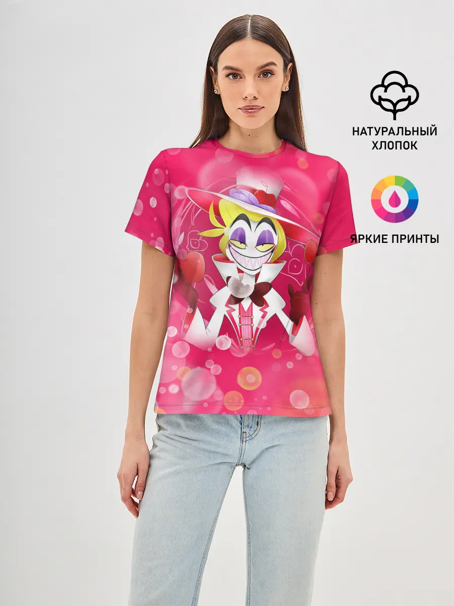 Женская базовая футболка / Отель хазбин