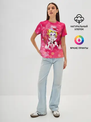 Женская базовая футболка / Отель хазбин