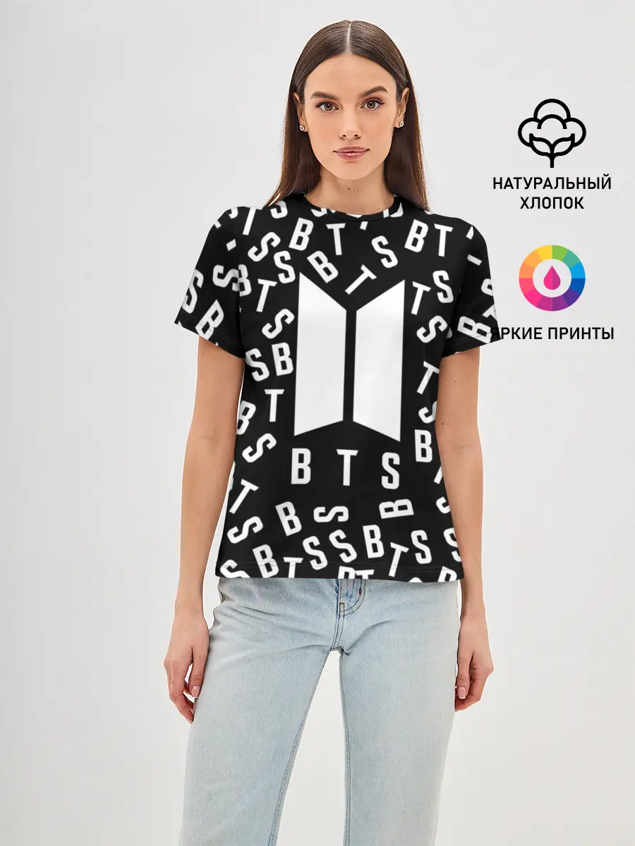 Женская базовая футболка / BTS