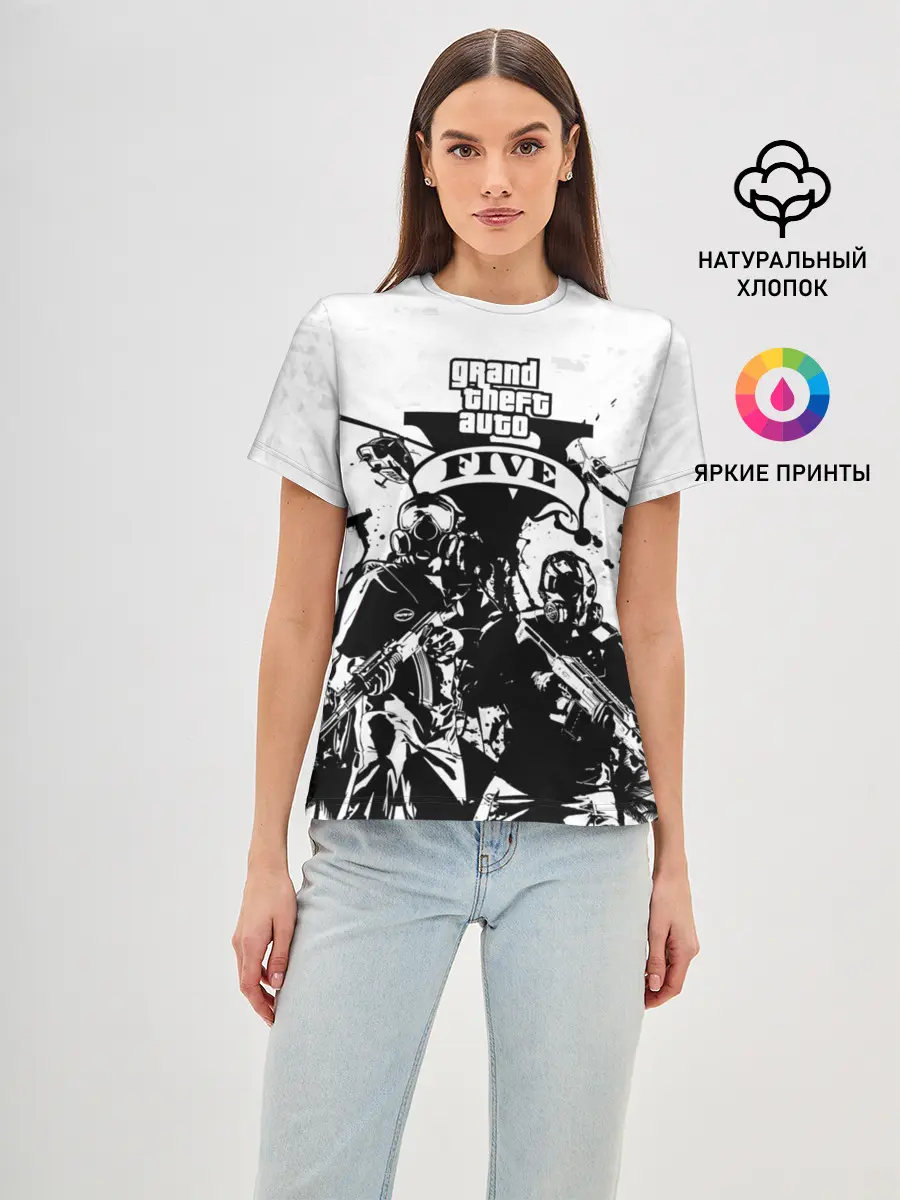 Женская базовая футболка / GTA 5 / ГТА 5