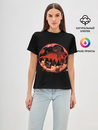 Женская базовая футболка / Мир Пустого рыцаря