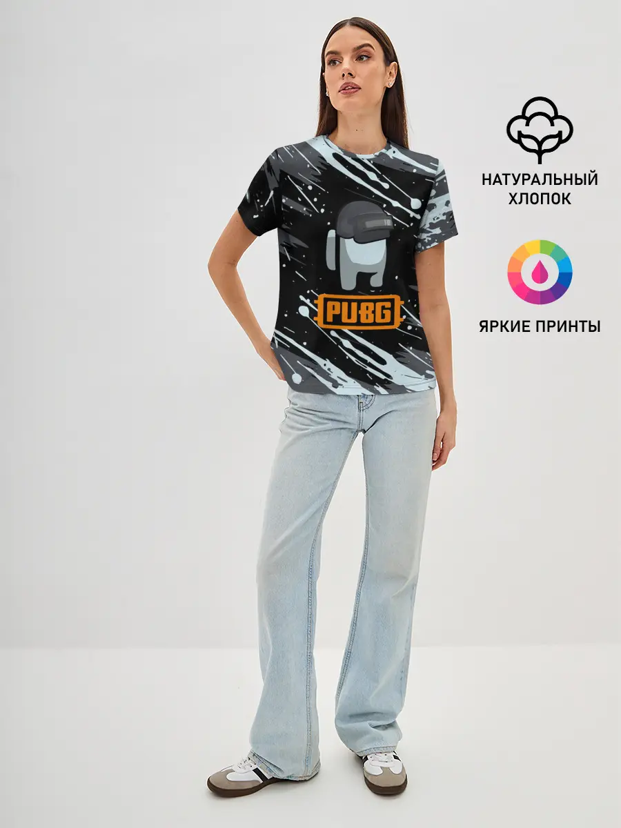 Женская базовая футболка / Battle Royale - PUBG.