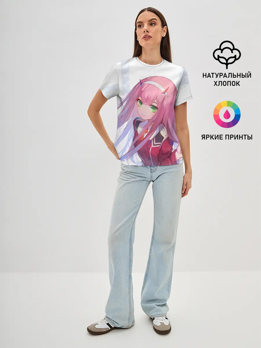 Женская базовая футболка / ноль два пальцы