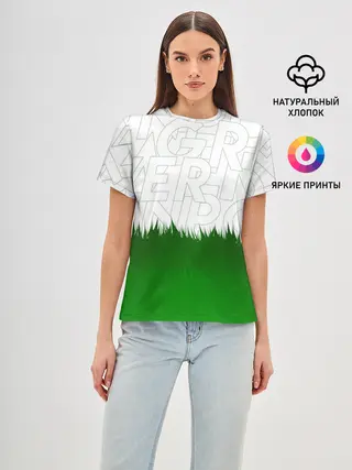 Женская базовая футболка / GREEN POWER