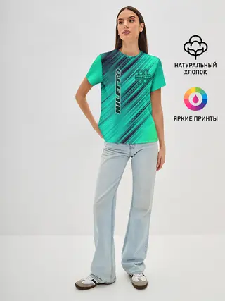 Женская базовая футболка / Нилетто / Niletto лого