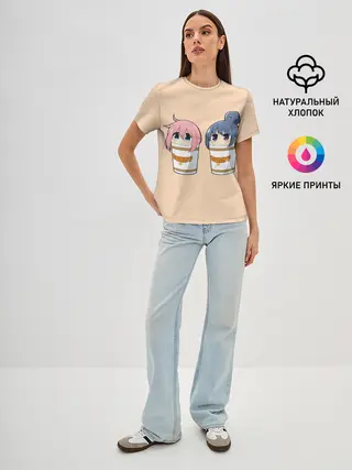 Женская базовая футболка / Подружки в карри