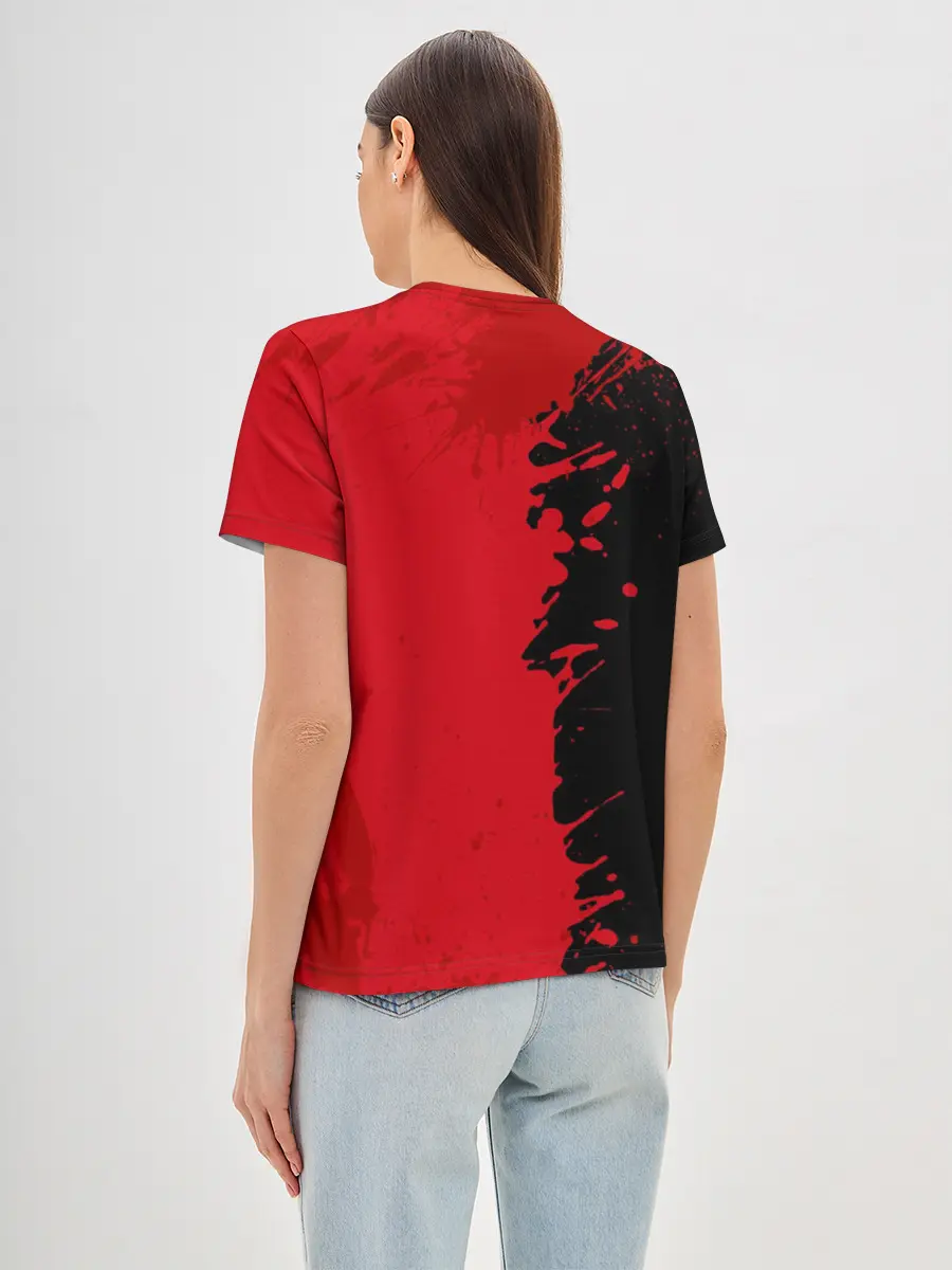 Женская базовая футболка / Goblin Slayer red and black