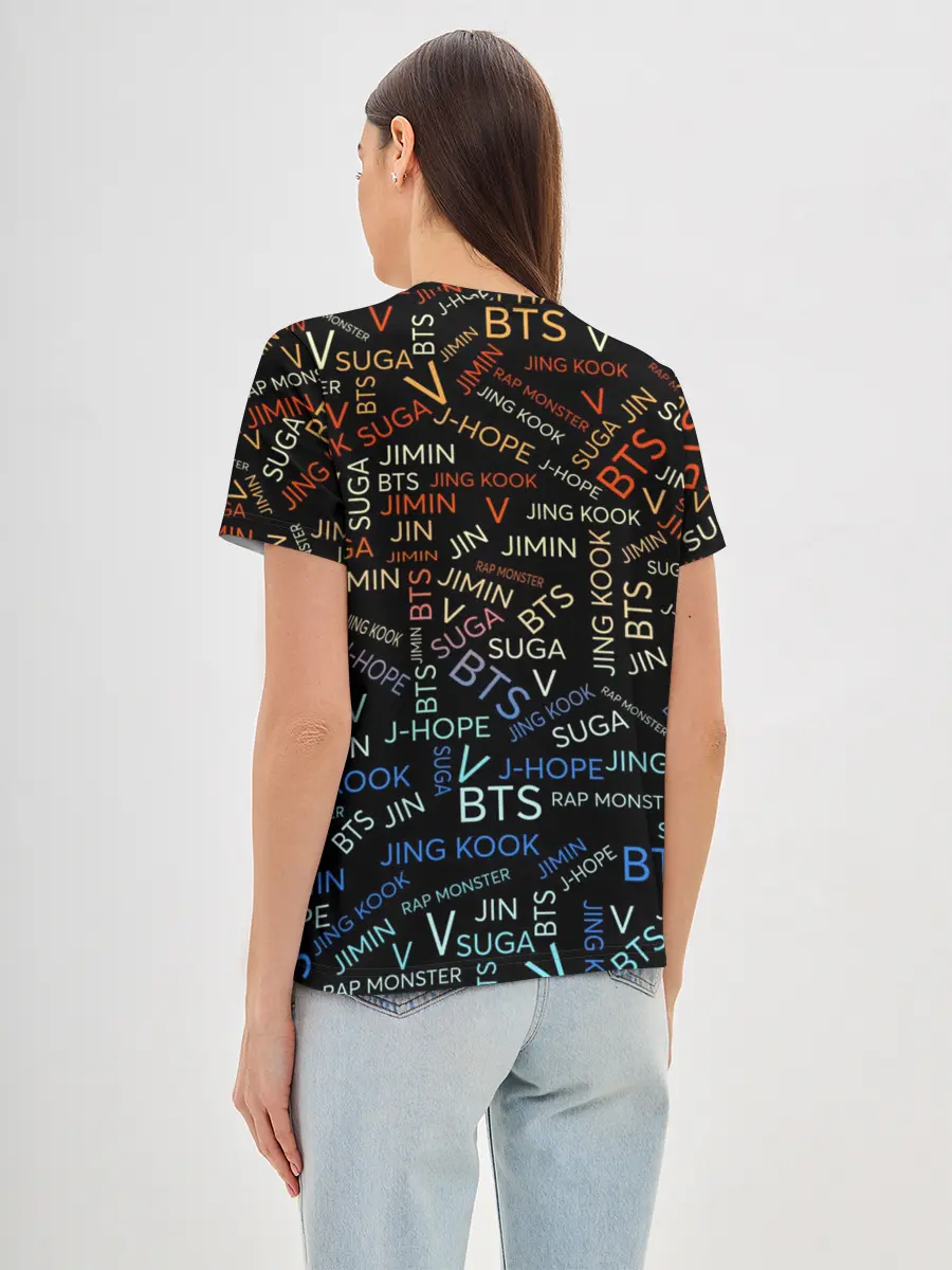 Женская базовая футболка / BTS