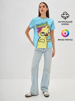 Женская базовая футболка / Drop Dead