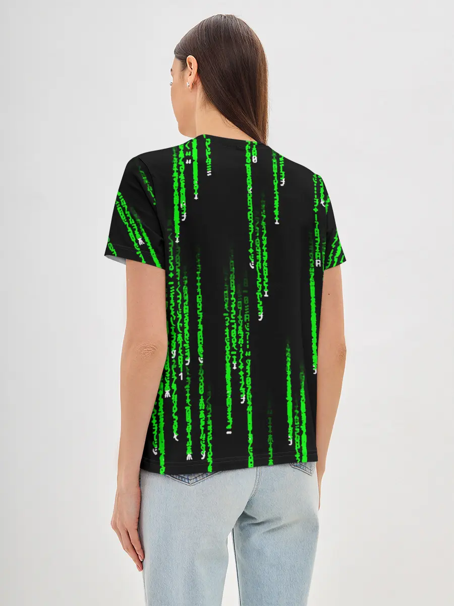 Женская базовая футболка / МАТРИЦА